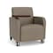 Lesro Siena Lounge Reception Guest Chair W/ Swivel Tablet, 27 in W 29.5 in L 32.5 in H SN1101 - alternate 1